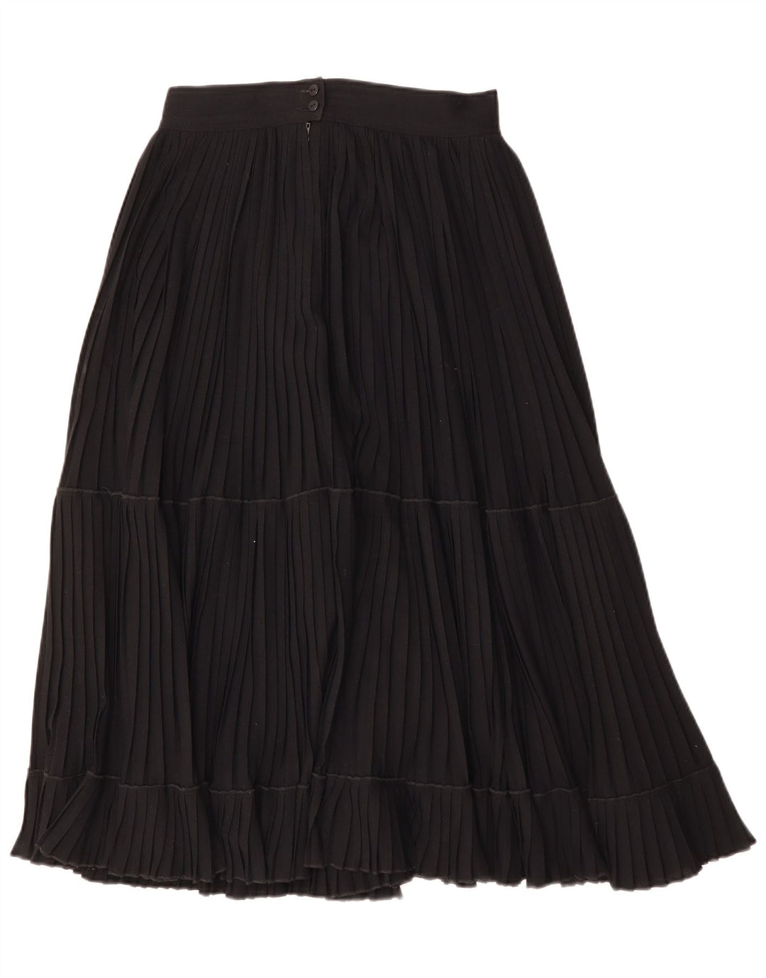 MONDI Womens Pleated Skirt EU 40 Medium W28  Black Cotton