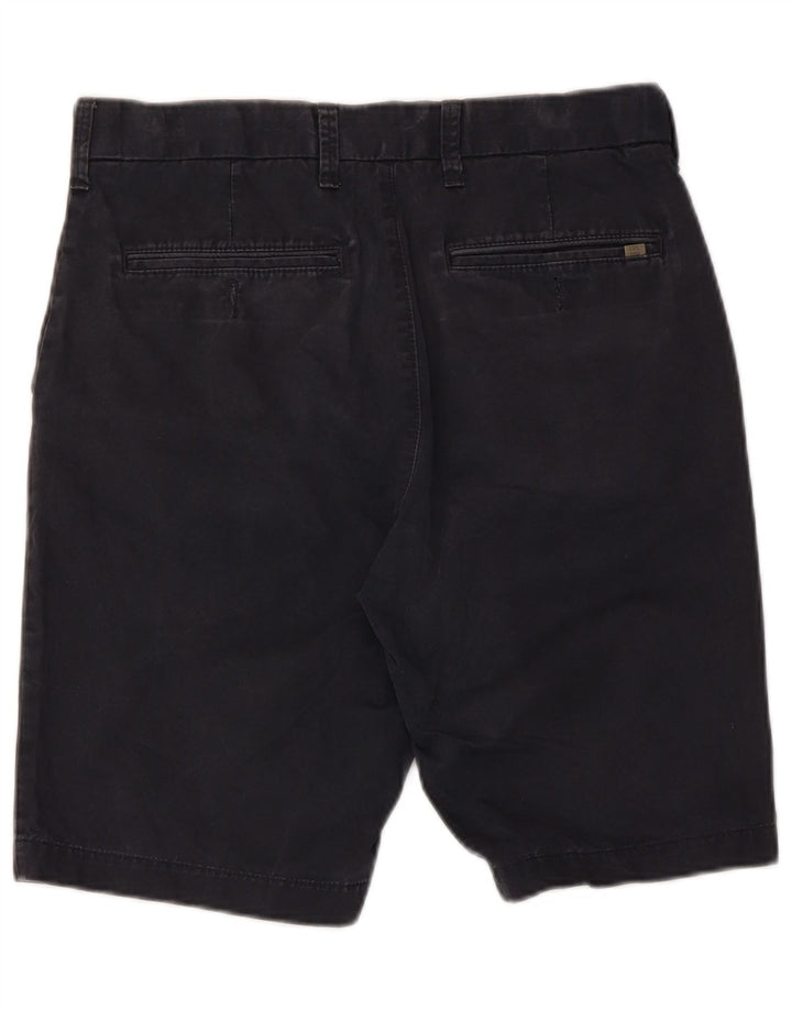 Marks & Spencer Mens Chino Shorts W30 Medium Navy Blue Cotton