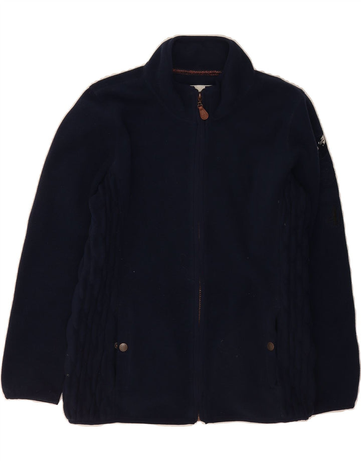 TOM TAILOR Womens Fleece Jacket UK 16 Large Navy Blue Polyester Vintage Tom Tailor and Second-Hand Tom Tailor from Messina Hembry 