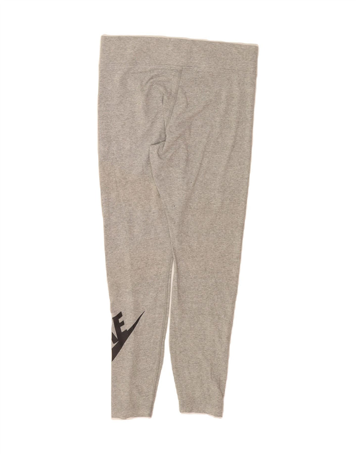 NIKE Womens Graphic Leggings UK 16 Large  Grey Cotton Vintage Nike and Second-Hand Nike from Messina Hembry 