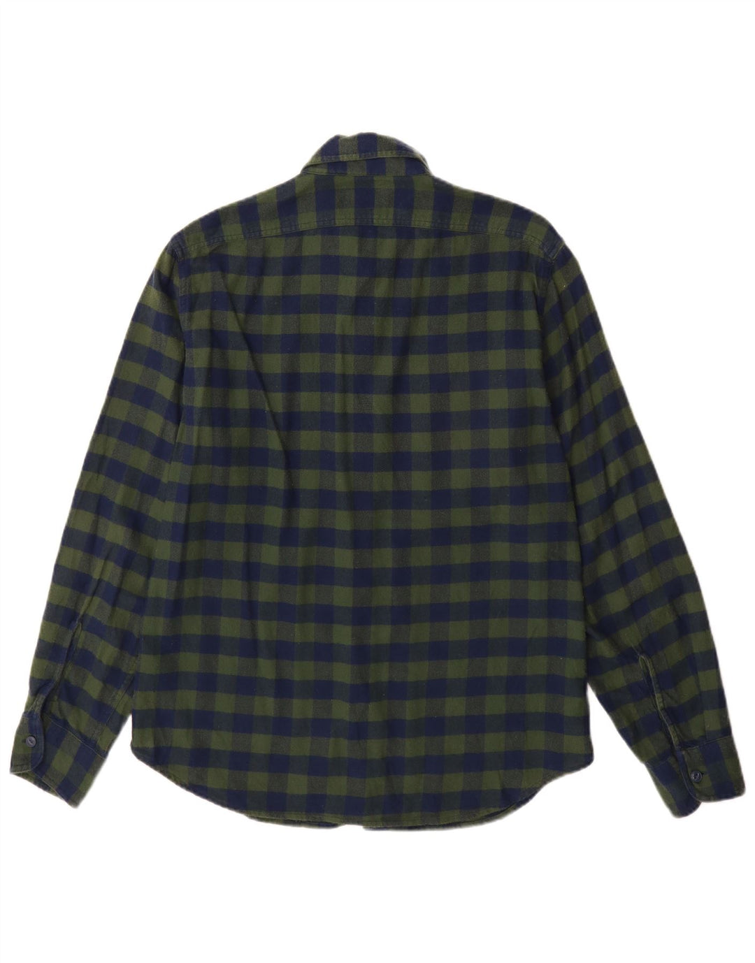 J. Crew Mens Flannel Shirt Medium Blue Check Cotton