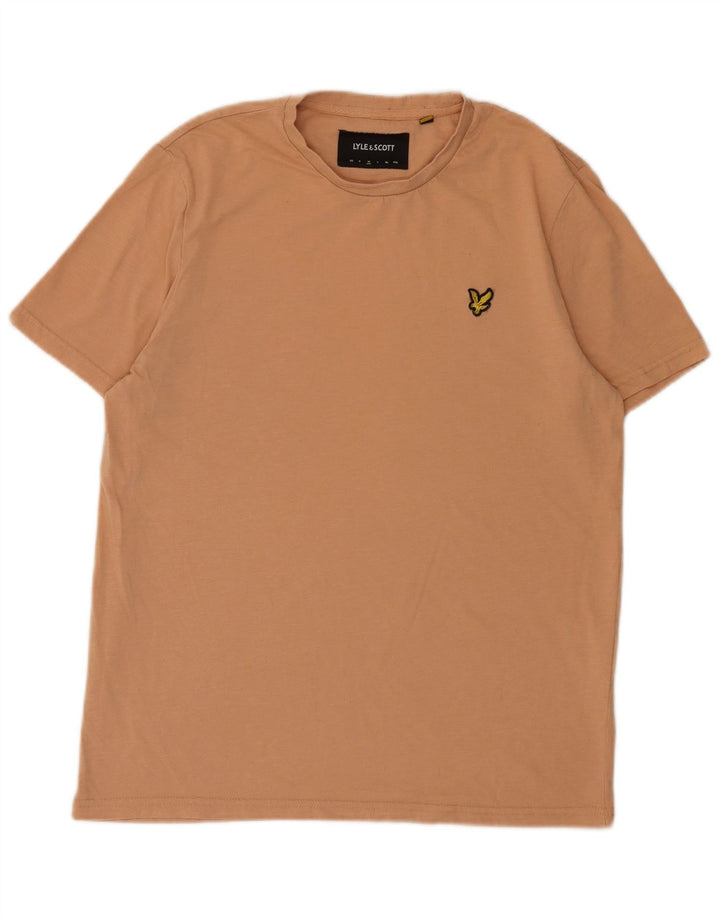 Lyle & Scott Mens T-Shirt Top Medium Pink Polyester