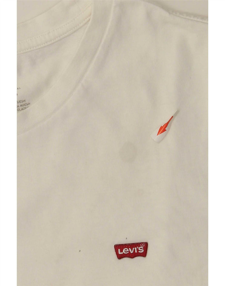 Levi's Mens Standard T-Shirt Top Large White Cotton
