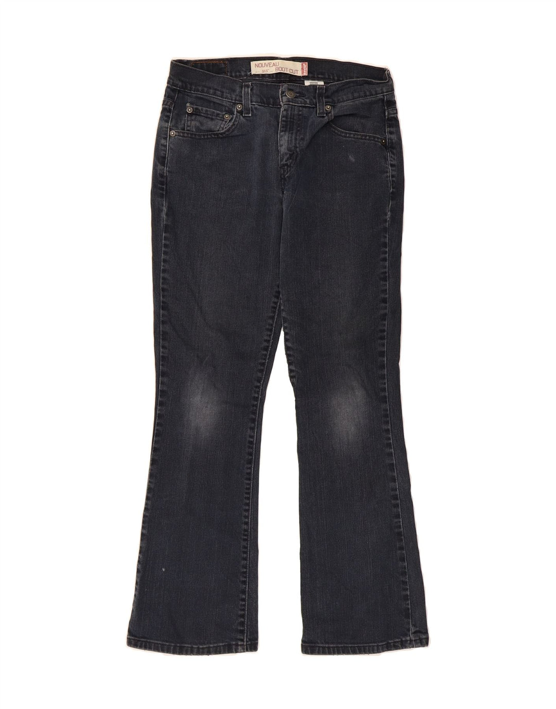 LEVI'S Womens 515 Bootcut Jeans US 6 Medium W30 L29 Navy Blue Cotton Vintage Levi's and Second-Hand Levi's from Messina Hembry 