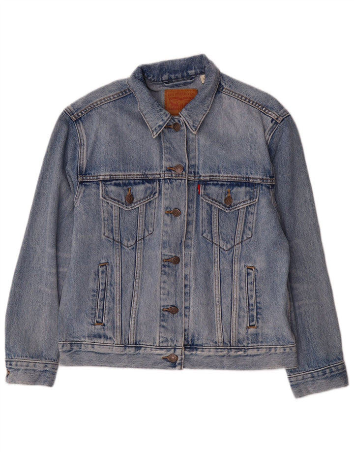 LEVI'S Womens Denim Jacket UK 14 Medium Blue