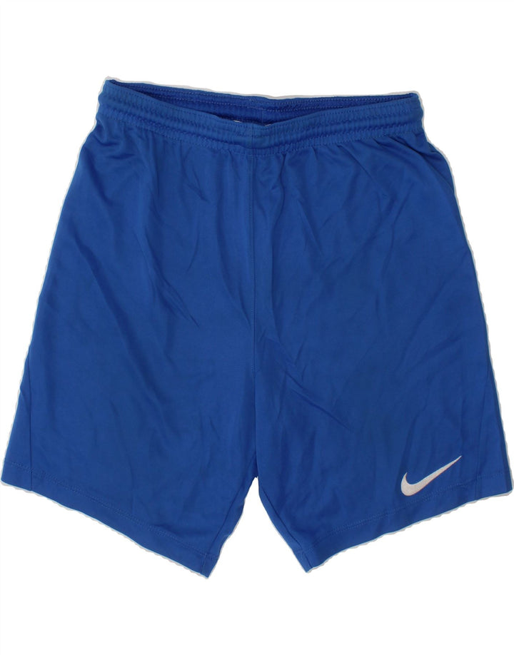 NIKE Boys Sport Shorts 10-11 Years Medium  Blue Polyester Vintage Nike and Second-Hand Nike from Messina Hembry 