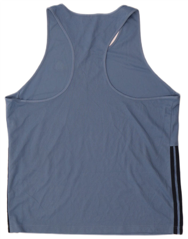 Adidas Mens Vest Top XL Blue Polyester