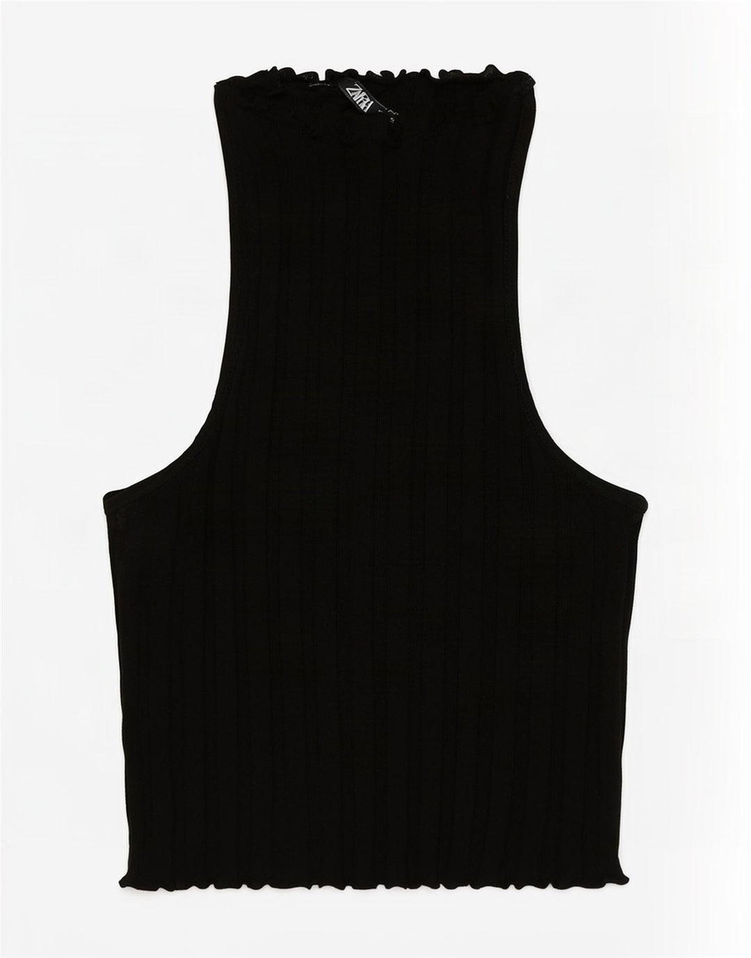 Zara Womens Vest Top UK 8 Small Black