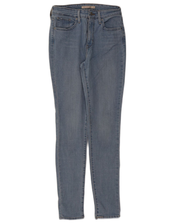 Levi's Womens 721 High Rise Skinny Jeans W28 L30 Blue Cotton