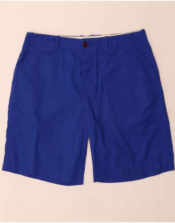 FRED PERRY Mens Chino Shorts W30 Medium  Blue Cotton
