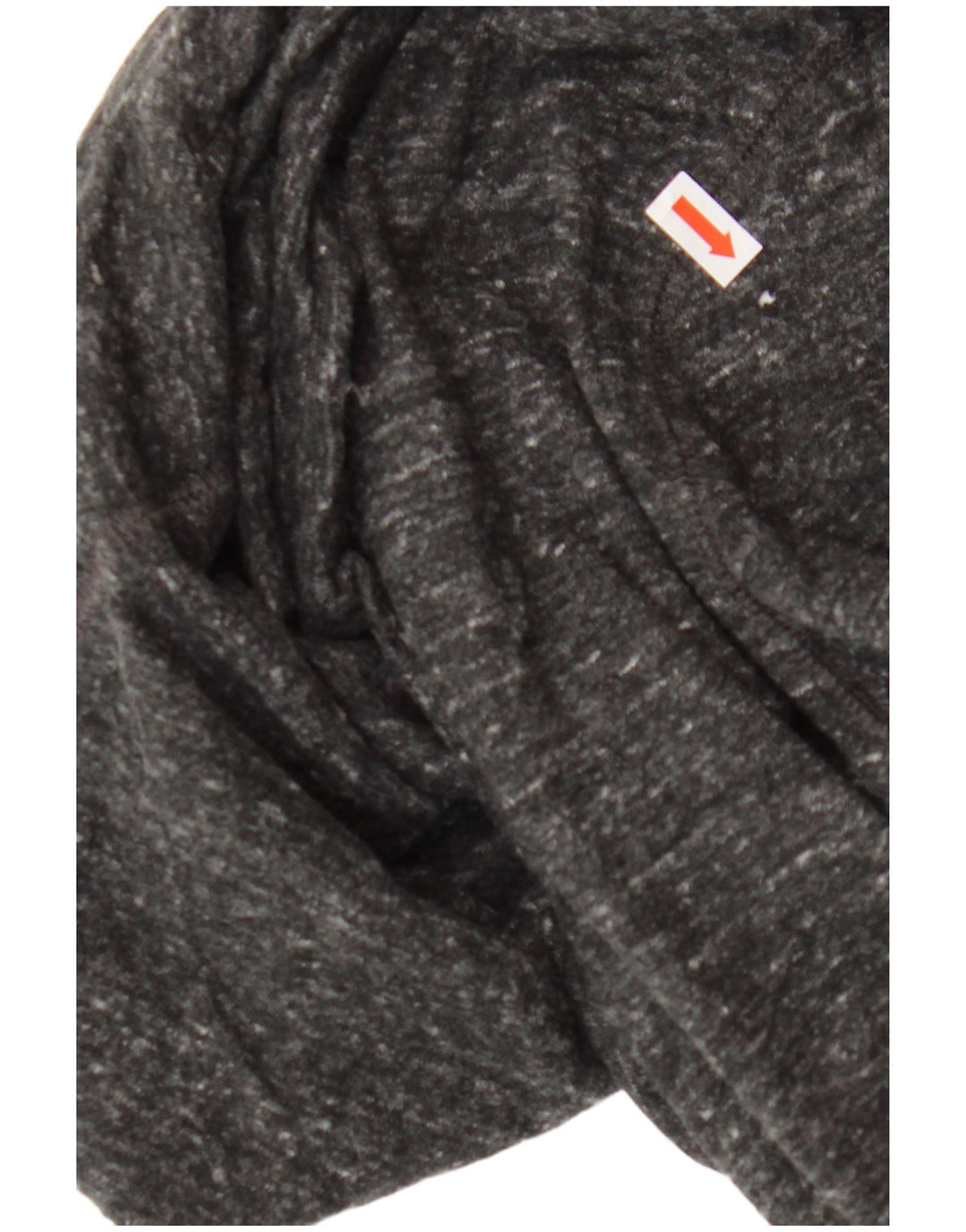 CHAMPION Womens Graphic Hoodie Jumper UK 14 Medium Grey Flecked Cotton