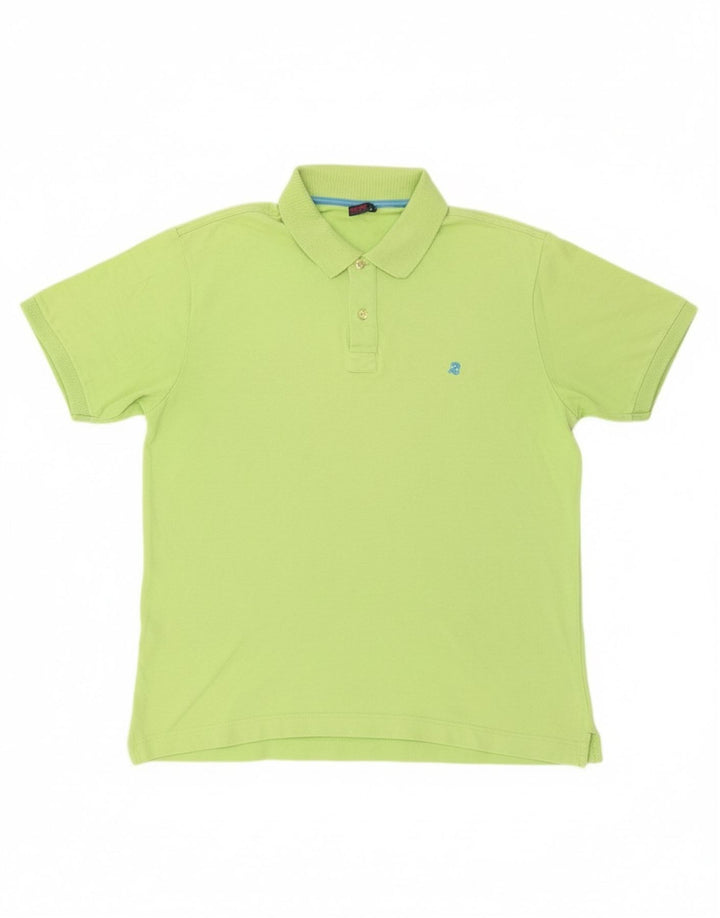 INVICTA Mens Polo Shirt IT 52 Large Green Cotton