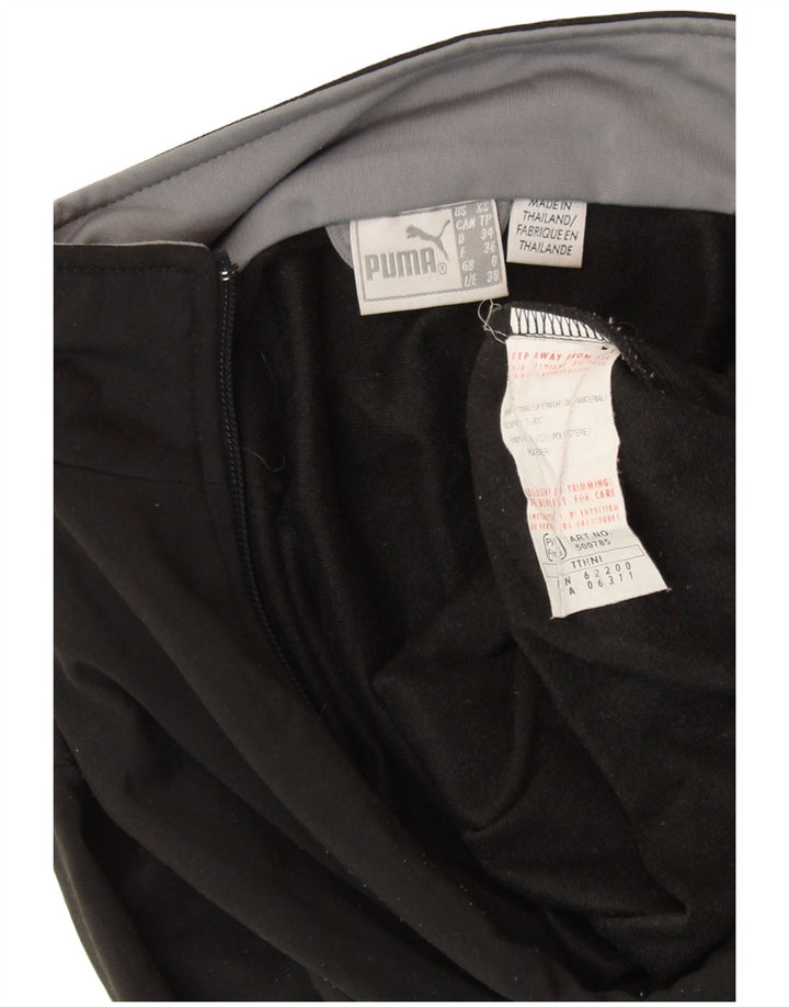 PUMA Womens Tracksuit Top Jacket UK 8 Small Black Colourblock Polyester