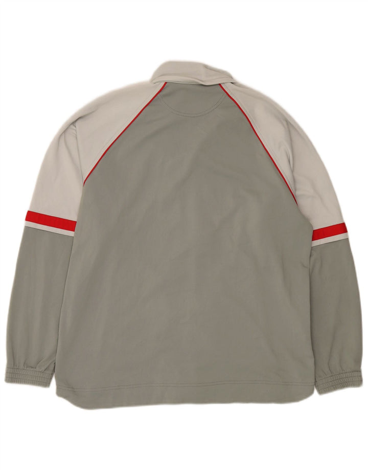 Champion Boys Tracksuit Top Jacket 13-14 Years Grey Colourblock Polyester
