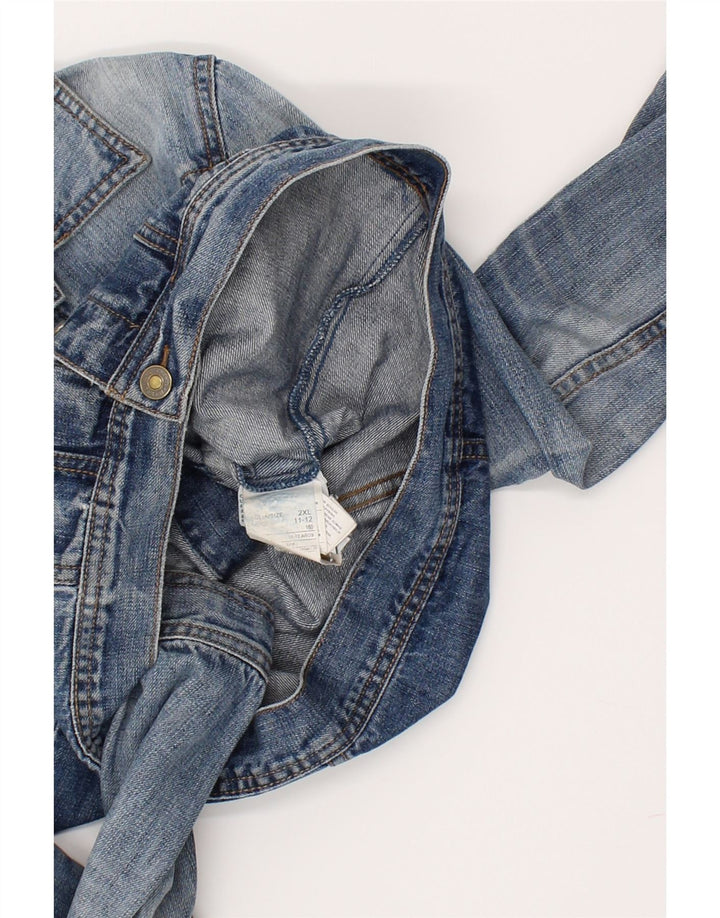 BENETTON Boys Denim Jacket 11-12 Years 2XL  Blue Cotton Vintage Benetton and Second-Hand Benetton from Messina Hembry 