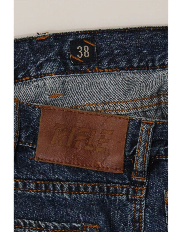 Rifle Mens Straight Jeans W38 L33 Blue