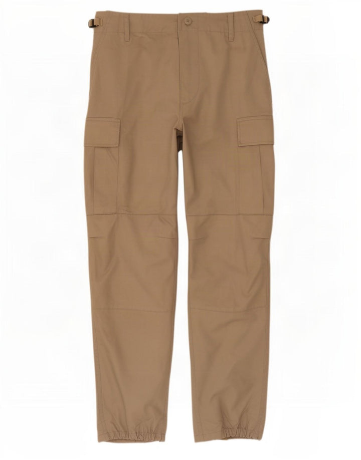 Vintage Mens Joggers Cargo Trousers Medium W34 L31 Beige