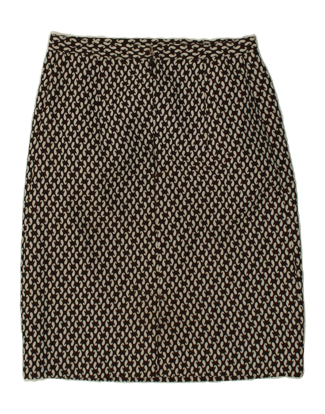 VINTAGE Womens Midi Skirt W28 Medium Black Paisley Vintage Vintage and Second-Hand Vintage from Messina Hembry 