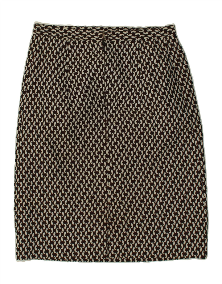 VINTAGE Womens Midi Skirt W28 Medium Black Paisley Vintage Vintage and Second-Hand Vintage from Messina Hembry 