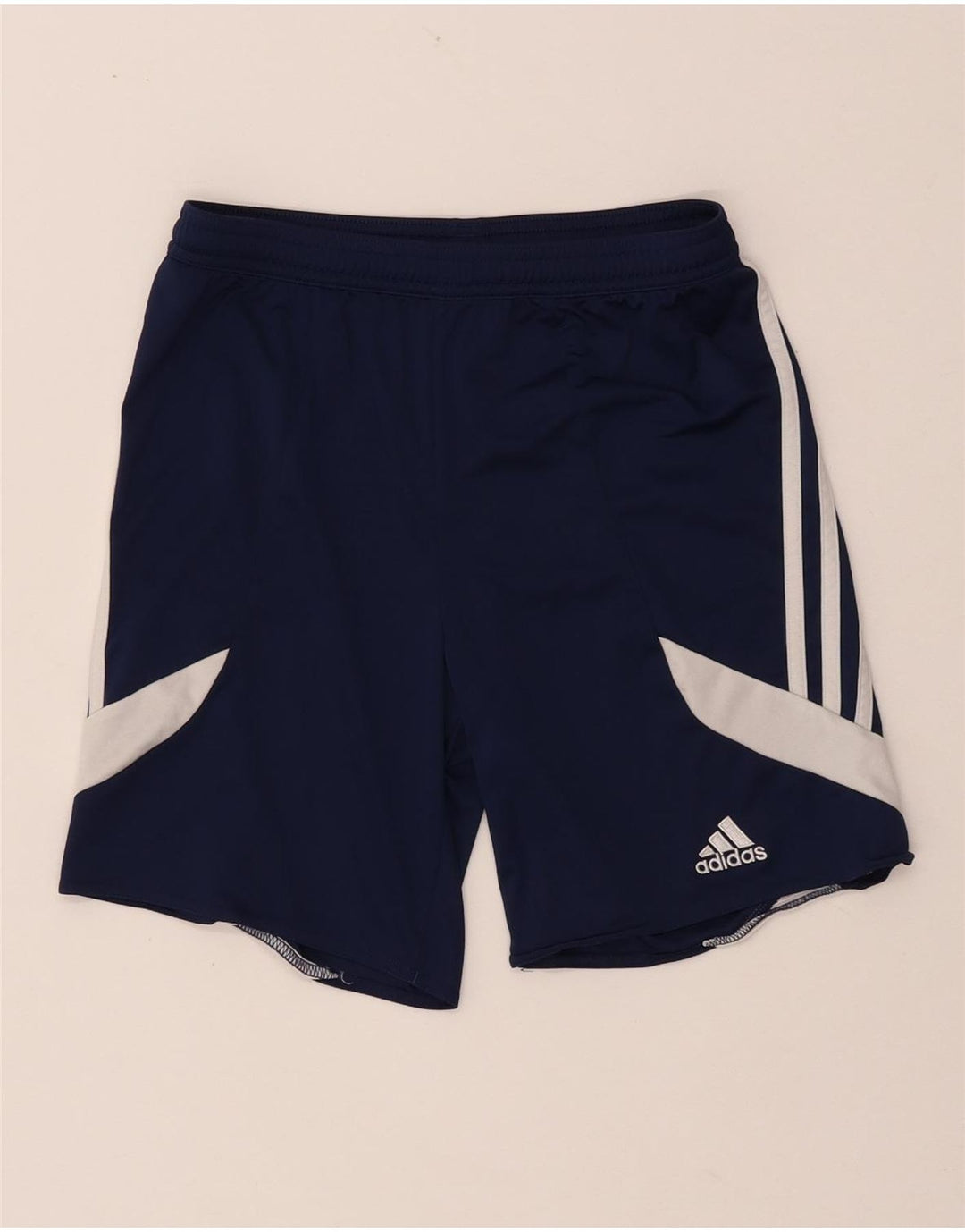 ADIDAS Boys Sport Shorts 9-10 Years Large Navy Blue