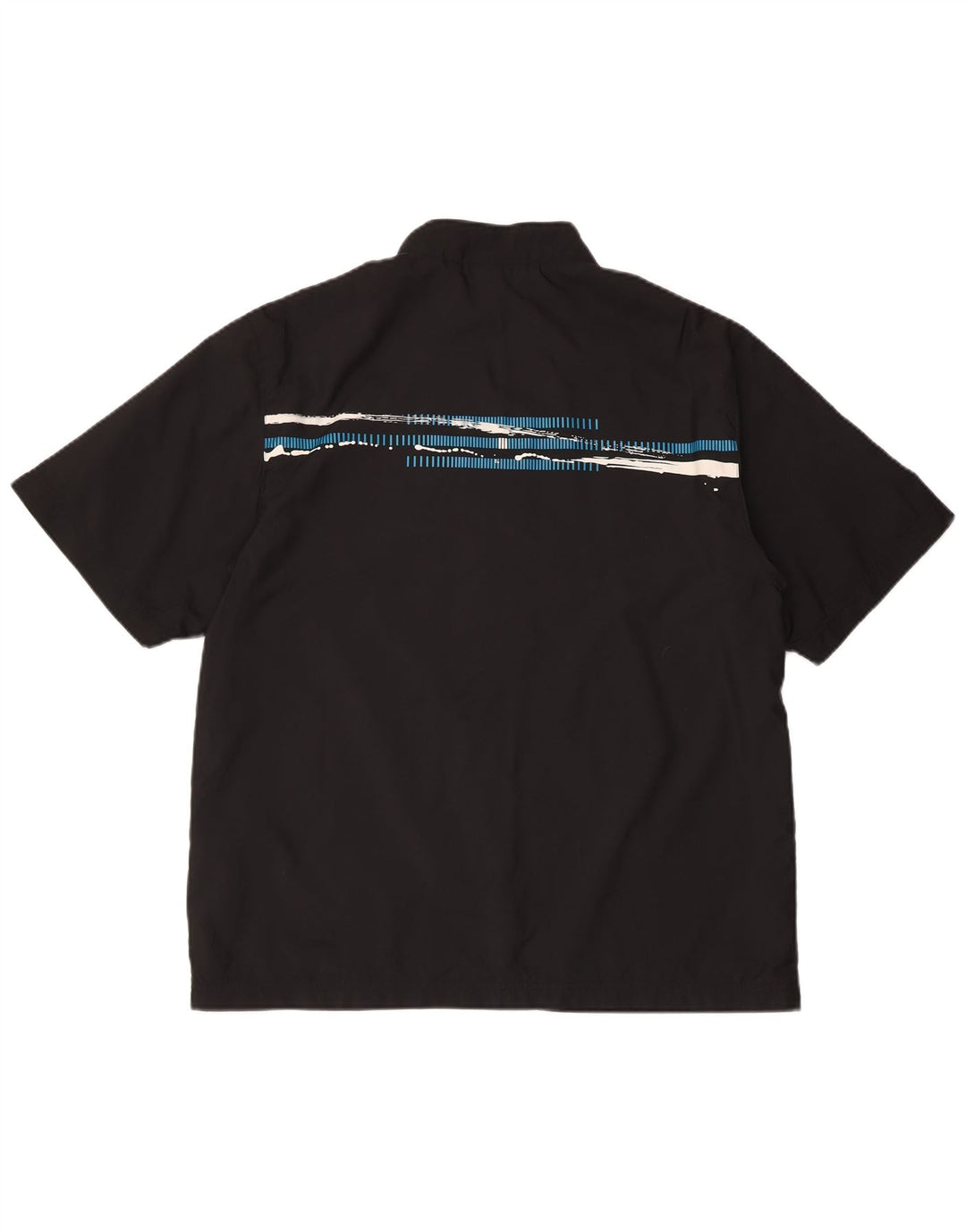 Adidas Mens Short Sleeve Tracksuit Top Jacket Small Black Polyester