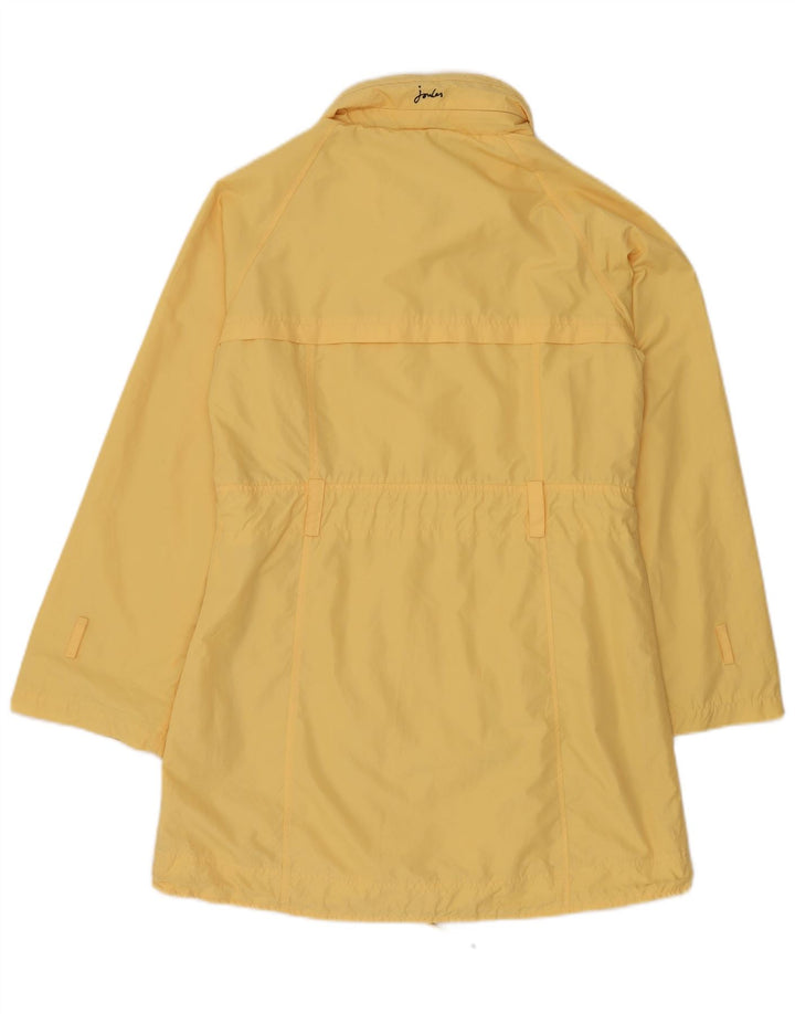 JOULES Womens Raincoat UK 12 Medium  Yellow Polyester