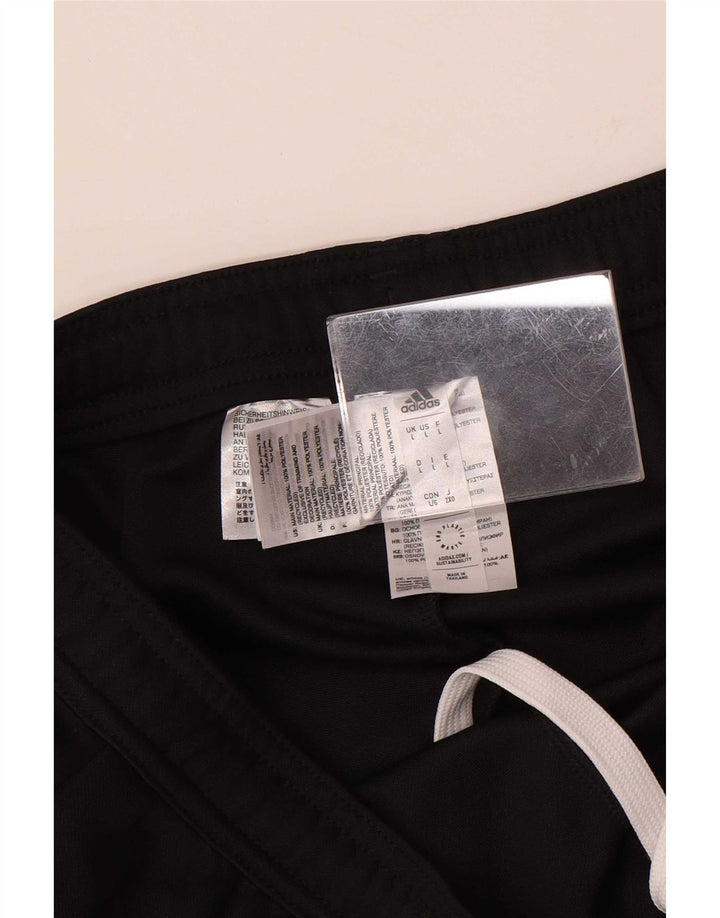 Adidas Mens Tracksuit Trousers Large Black Polyester