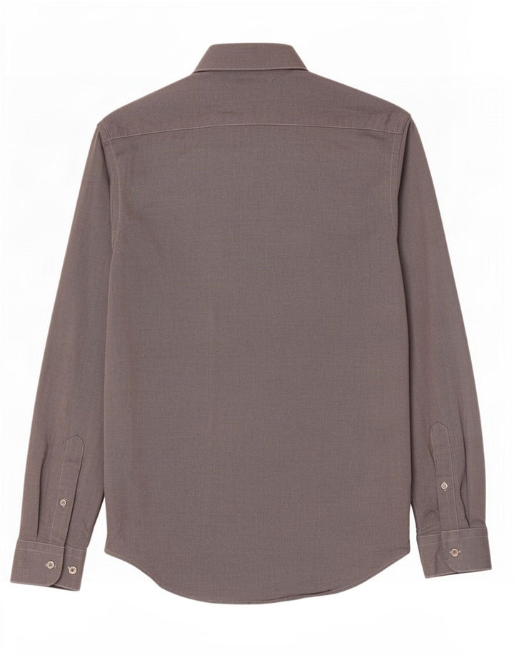 Zara Mens Regular Fit Shirt Medium Grey Cotton