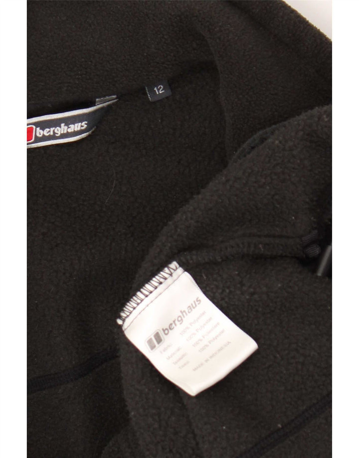 Berghaus Womens Liner Fleece Jacket UK 12 Medium Black Polyester