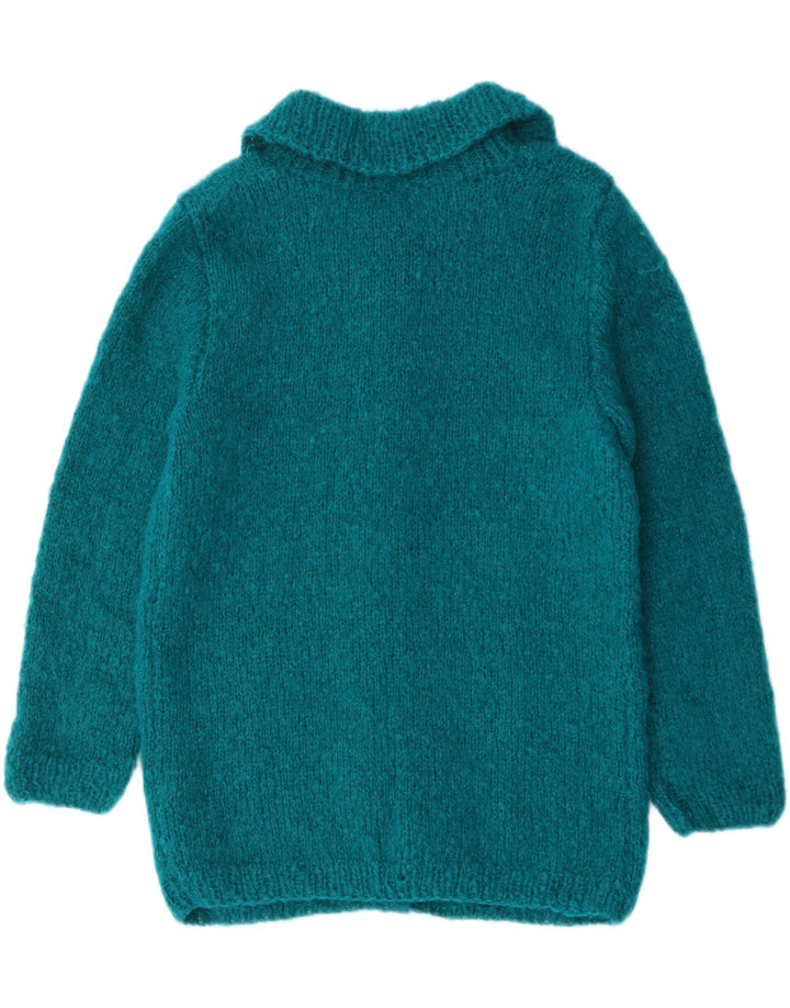 Vintage Womens Cardigan Sweater UK 12 Medium Blue