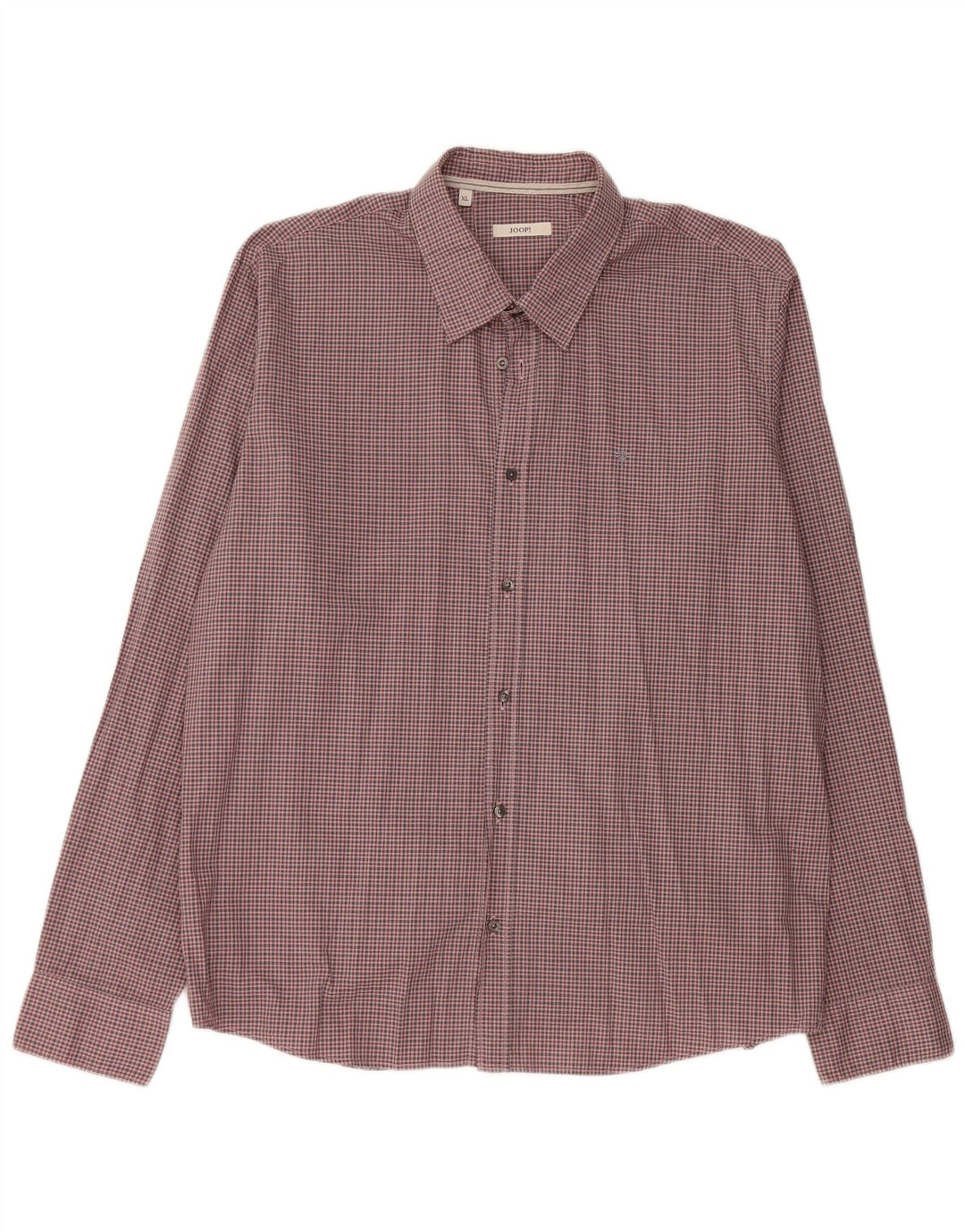 JOOP Mens Shirt XL Pink Check Cotton
