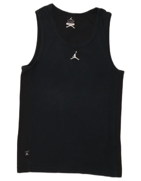 Jordan Mens Dri Fit Vest Top Small Black Cotton