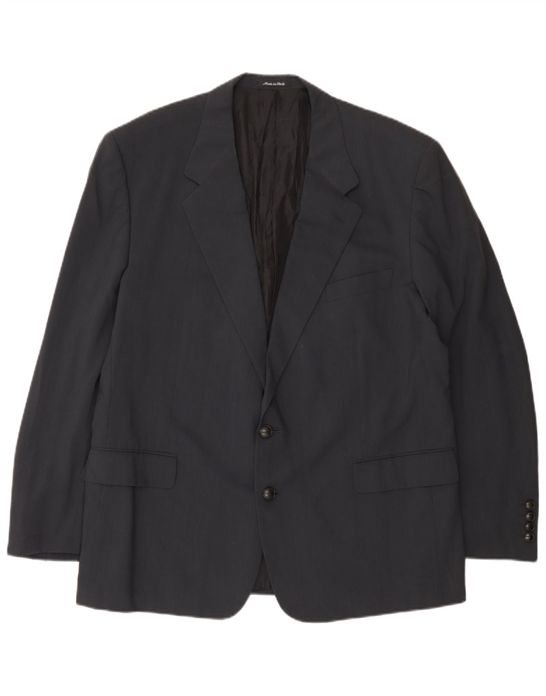 Yves Saint Laurent Mens 2 Button Blazer Jacket IT 56 3XL Grey Wool
