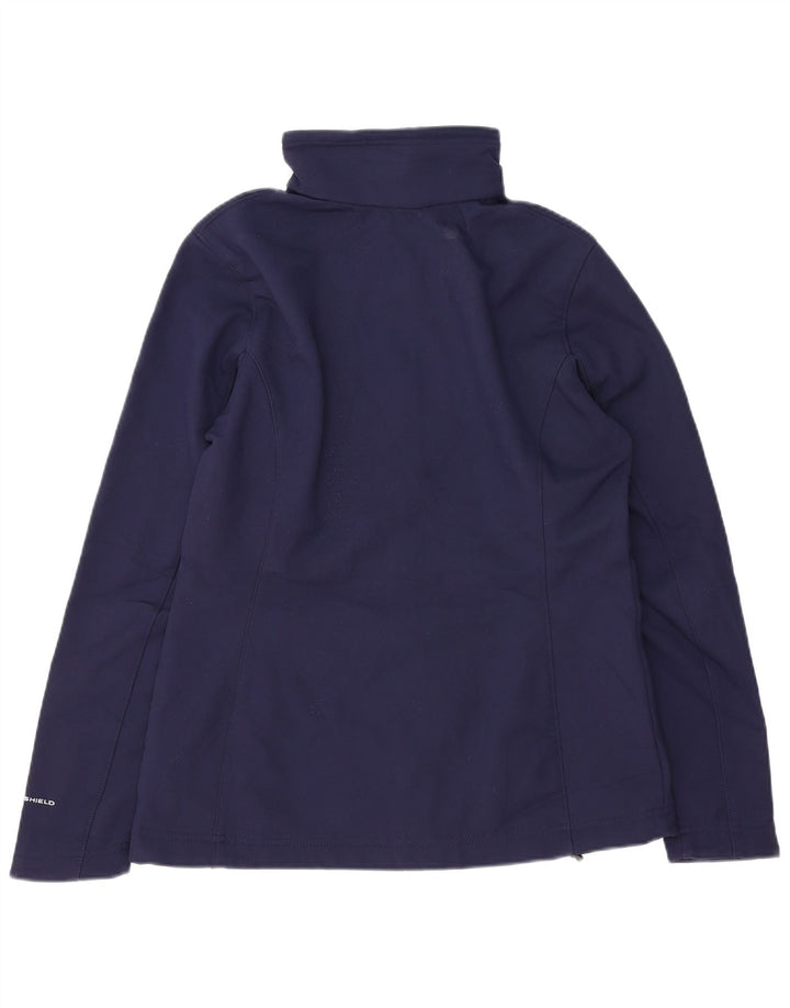 COLUMBIA Womens Omni-Shield Bomber Jacket UK 16 Large Navy Blue Polyester
