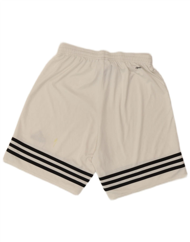 Adidas Mens Climalite Sport Shorts Small  White Polyester