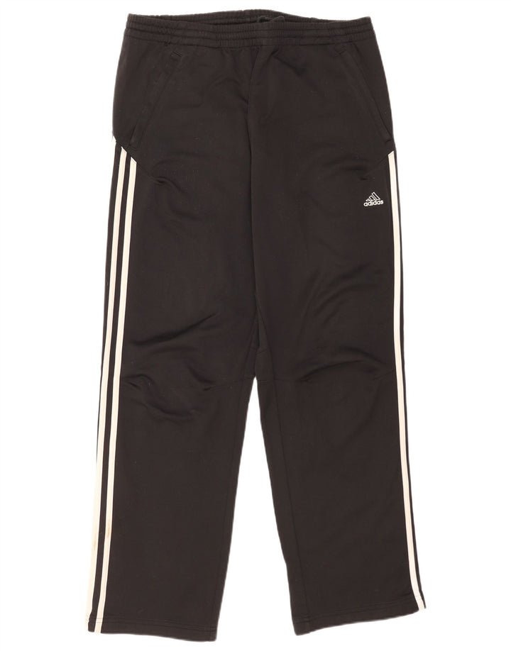 Adidas Mens Tracksuit Trousers Medium Black Polyester