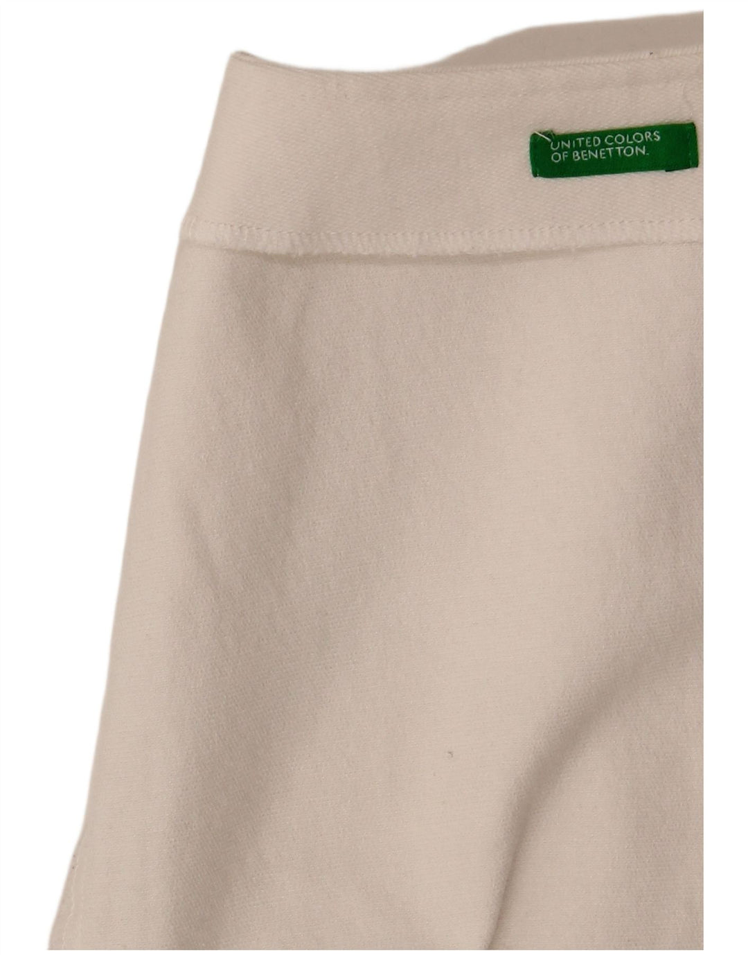 Benetton Womens Mini Skirt W28 Medium White