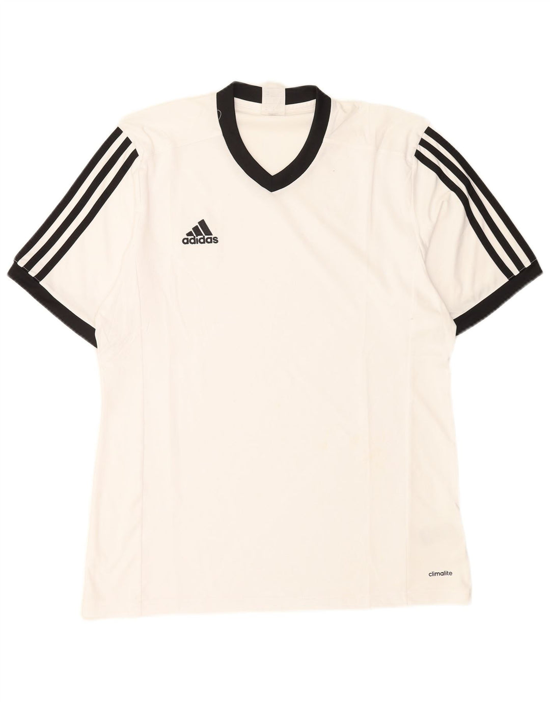 Adidas Mens Climalite T-Shirt Top Large White Polyester