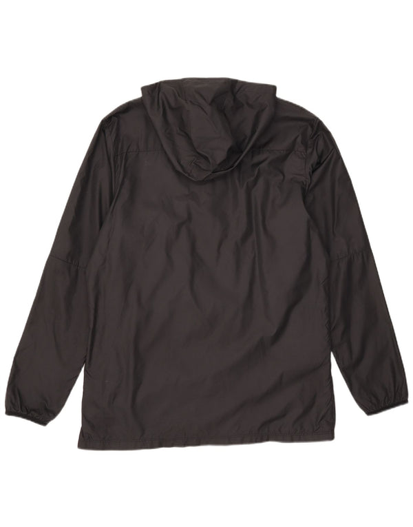 Nike Mens Hooded Rain Jacket UK 40 Large Black Polyester
