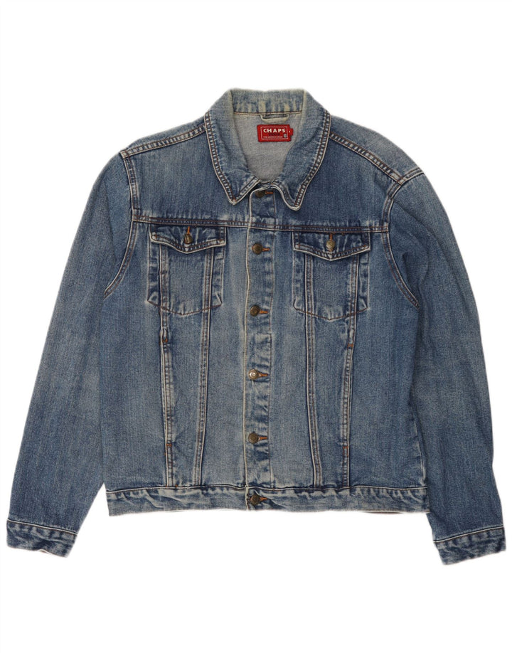 CHAPS Mens Denim Jacket UK 38 Medium Blue Cotton