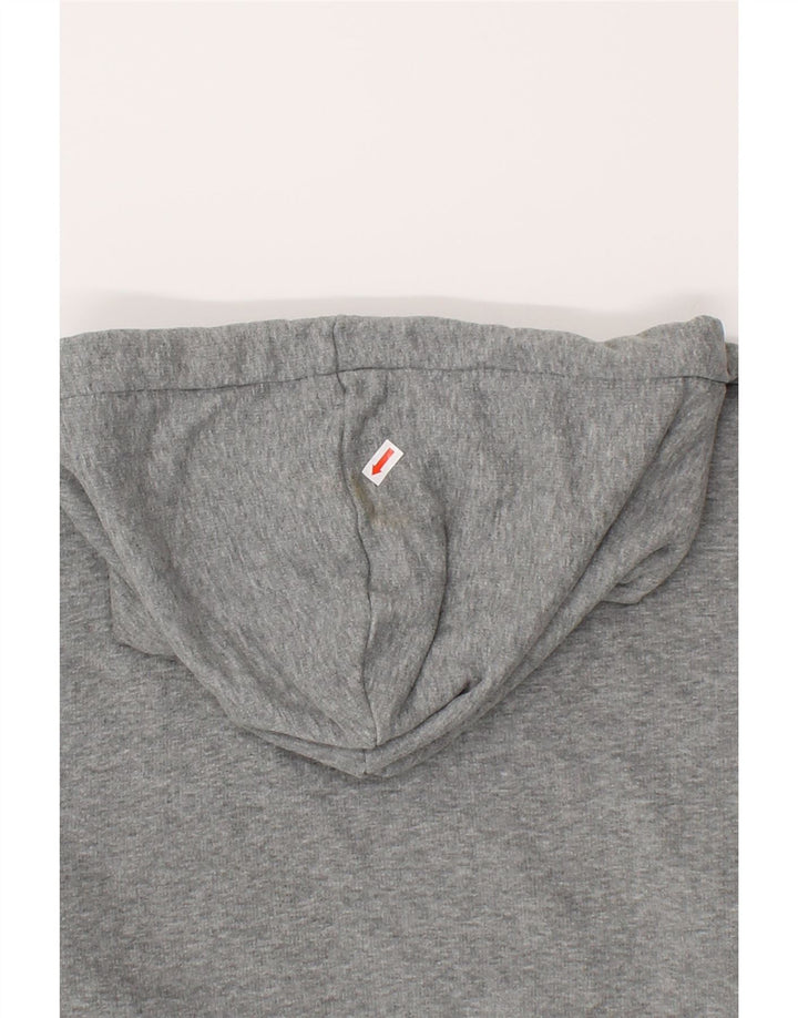 PUMA Womens Graphic Hoodie Jumper UK 14 Medium Grey Vintage Puma and Second-Hand Puma from Messina Hembry 
