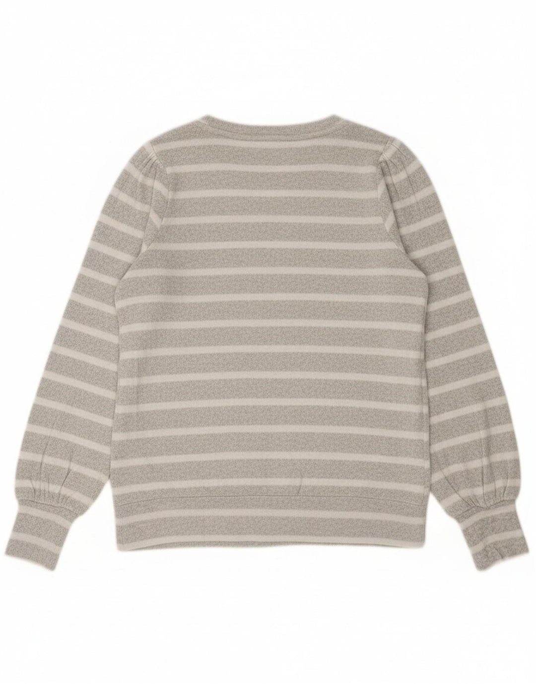 Levi's Girls Sweatshirt Jumper 13-14 Years Grey Striped Viscose
