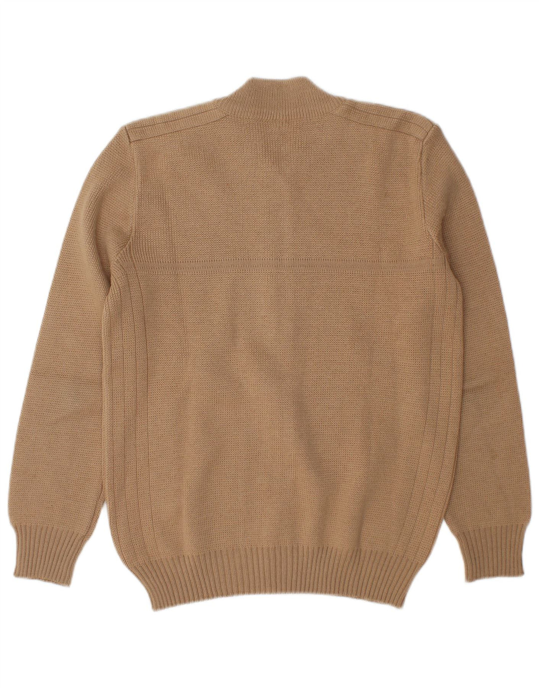Vintage Mens Cardigan Sweater Medium Beige
