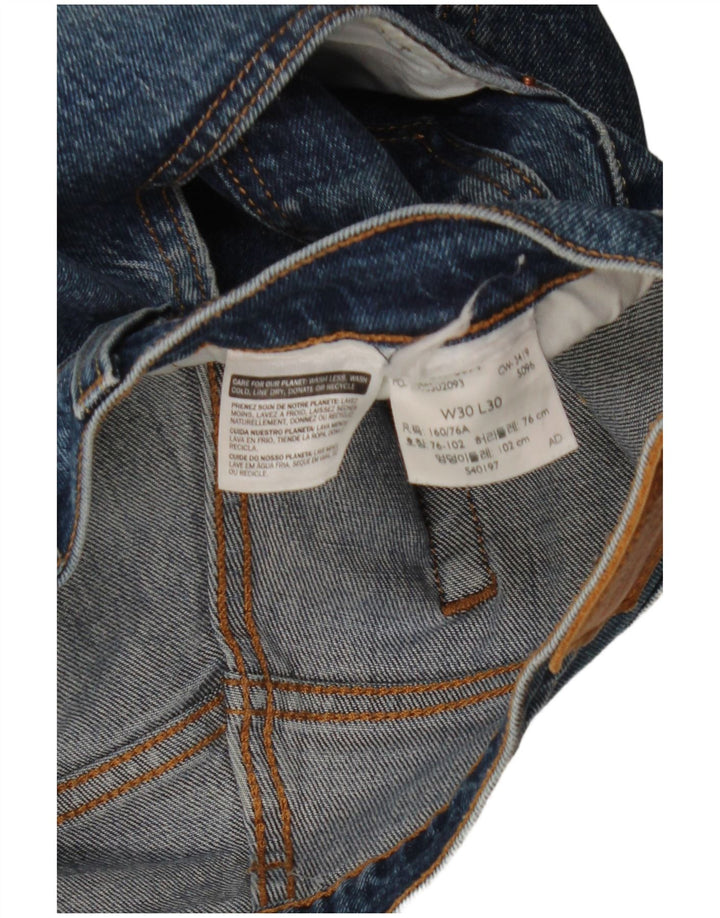 LEVI'S Mens 501 Denim Shorts W30 Medium Blue
