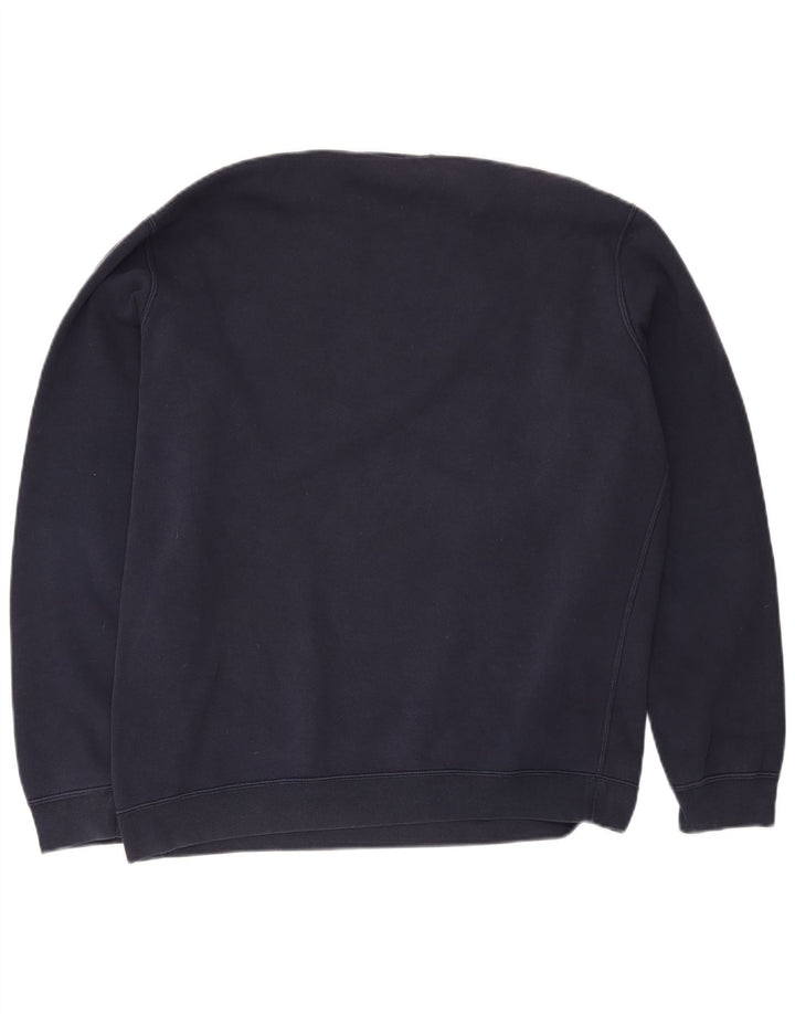 Nike Mens Sweatshirt Jumper Large Navy Blue Cotton