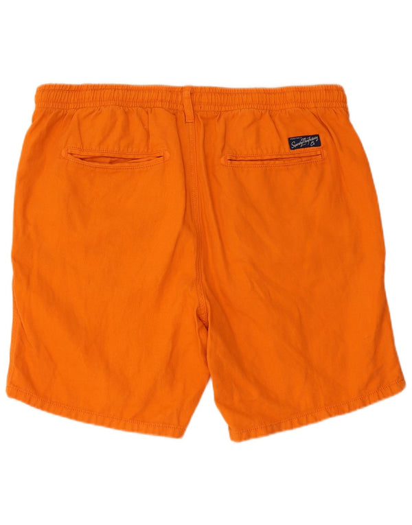 SUPERDRY Mens Casual Shorts XL W38 Orange Cotton