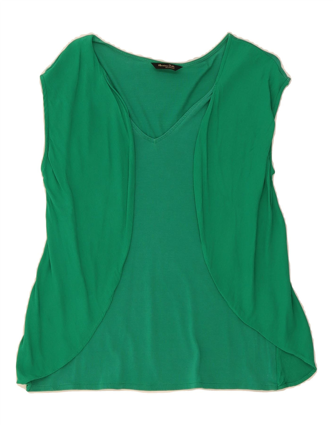 MASSIMO DUTTI Womens Blouse Top UK 10 Small Green Vintage Massimo Dutti and Second-Hand Massimo Dutti from Messina Hembry 