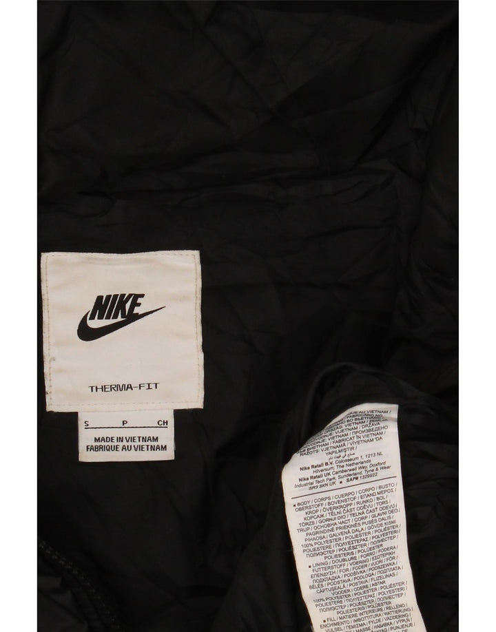 Nike Womens Therma-Fit Hooded Oversized Padded Jacket UK 10 Small Black