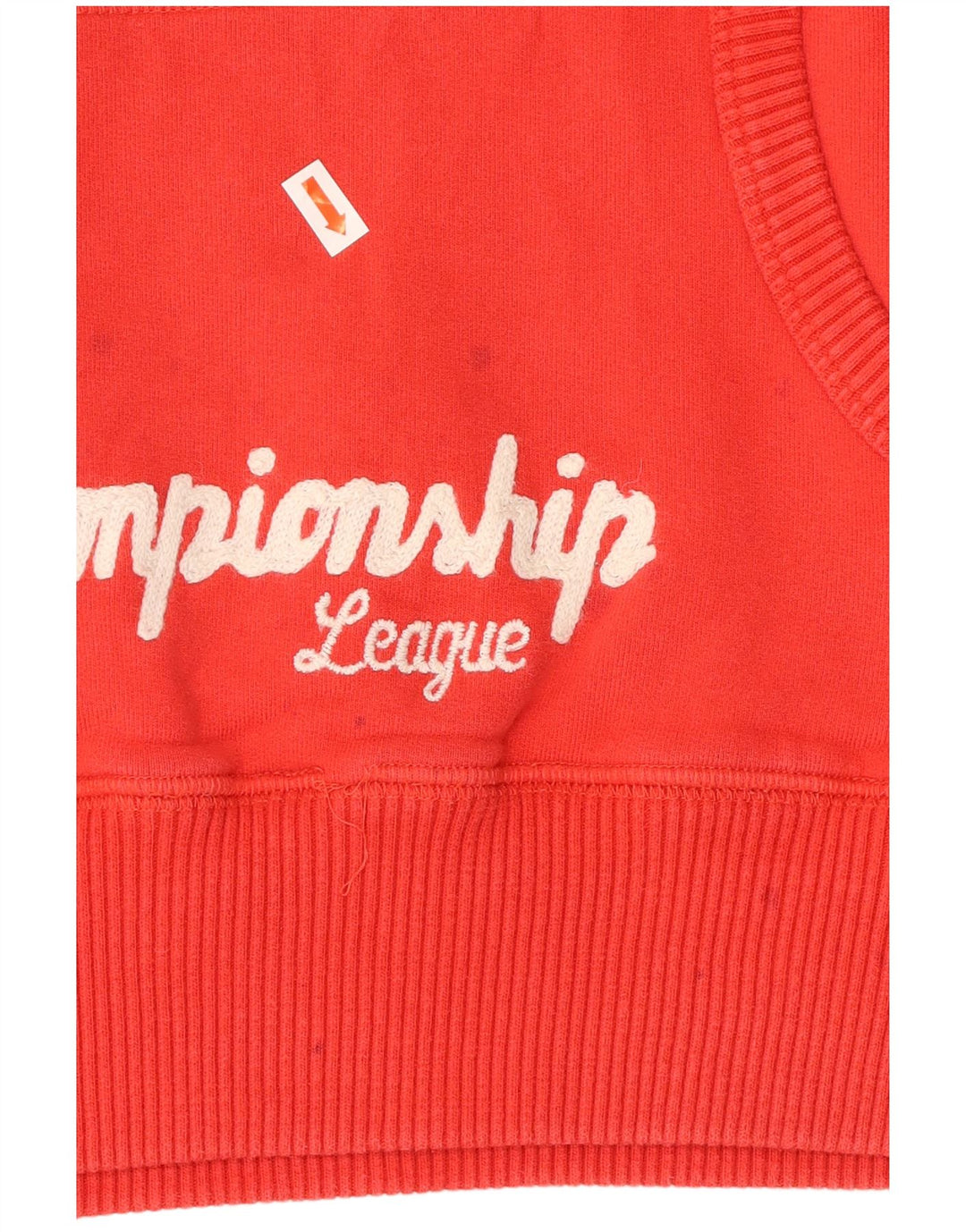 FRANKLIN MARSHALL Womens Varsity Graphic Hoodie Jumper UK 18 XL Red Cotton