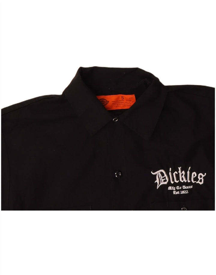 DICKIES Mens Graphic Short Sleeve Shirt Small Black Cotton